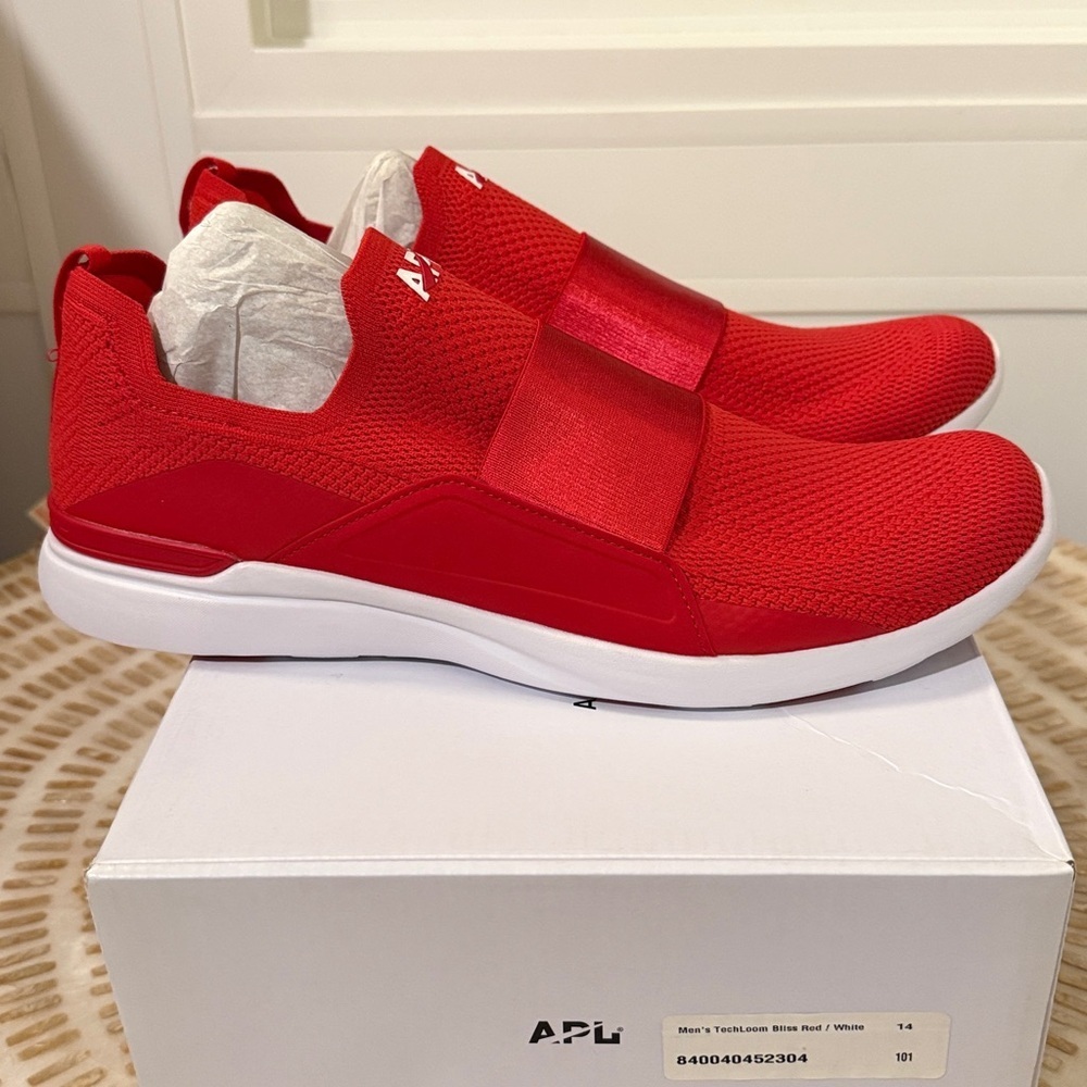 NEW APL MENS TECHLOOM BLISS RED/BlISS Sz 14 - Picture 3 of 8